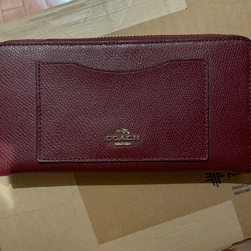 Maroon COACH WALLET